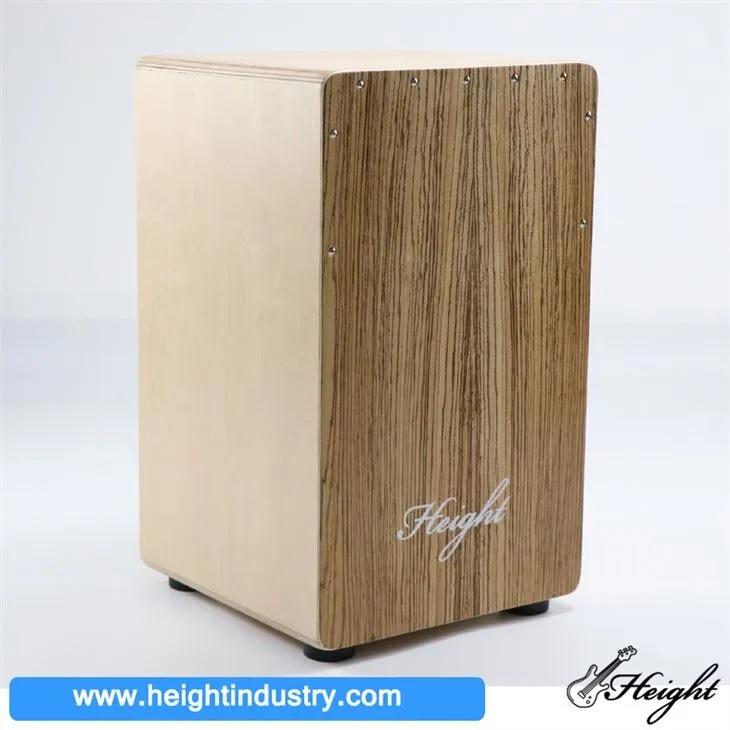 Zebra Wood Snare Cajon Full Size