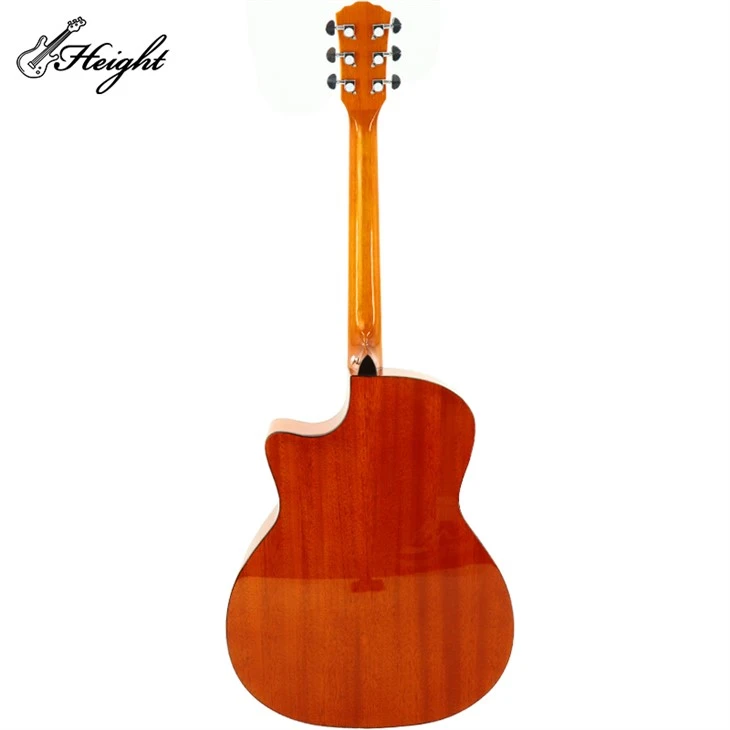 Waven Pattern Spruce Guitar For Beginning