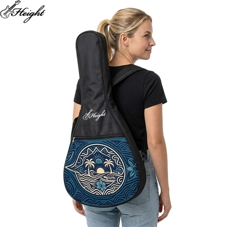 Custom Logo Tahitian Ukulele Gig Bag Manufacturer | OEM/ODM Waterproof Ukulele Case factory